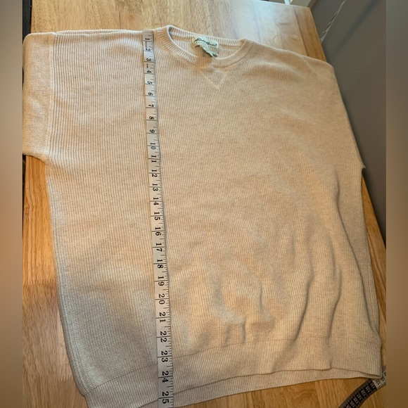 Vintage Eddie Bauer Cream color Sweater Size Men’s Medium - Picture 7 of 8